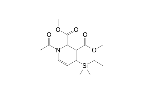 N-Acetyl-4-ethyldimethylsilyl-2,3-dicarbomethoxy-1,2,3,4-tetrahydropyridine