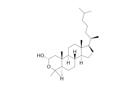 3-Oxacholestan-2-ol, 4,4-dimethyl-, (2.alpha.,5.alpha.)-