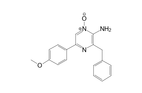 3-Benzyl-5-(4-methoxyphenyl)-1-oxido-2-pyrazinylamine