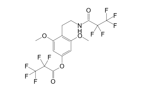 2,6-Dimethoxy-4-hydroxy-phenethylamine 2PFP (N,O)