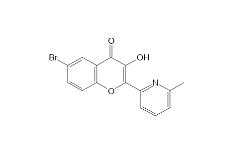 6-BROMO-3-HYDROXY-2-(6-METHYL-2-PYRIDYL)CHROMONE