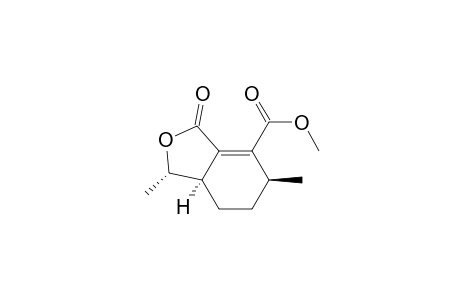 4-Isobenzofurancarboxylic acid, 1,3,5,6,7,7a-hexahydro-1,5-dimethyl-3-oxo-, methyl ester, (1.alpha.,5.beta.,7a.alpha.)-(.+-.)-