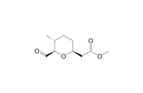 (2S,5R,6R)-Methyl 6-formyl-5-methyltetrahydro-2H-pyran-2-acetate