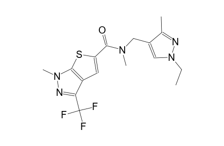 1H-thieno[2,3-c]pyrazole-5-carboxamide, N-[(1-ethyl-3-methyl-1H-pyrazol-4-yl)methyl]-N,1-dimethyl-3-(trifluoromethyl)-