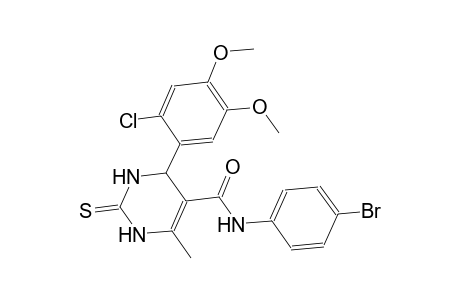 N-(4-bromophenyl)-4-(2-chloro-4,5-dimethoxyphenyl)-6-methyl-2-thioxo-1,2,3,4-tetrahydro-5-pyrimidinecarboxamide