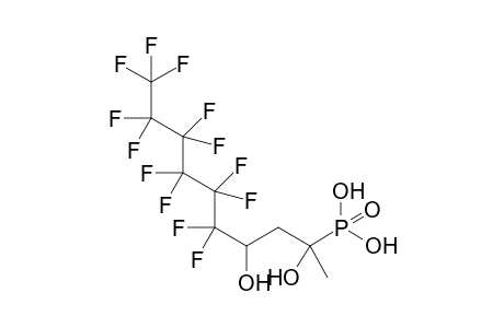 9,9,9,8,8,7,7,6,6,5,5,4,4-Tridecafluoro-1,3-dihydroxy-1-methylnonanephosphonic acid