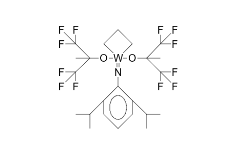 1,1-Bis(1,1-bis[trifluoromethyl]-ethoxy)-1-(2,6-diisopropyl-phenylimido)-1-tungstena-cyclobutane