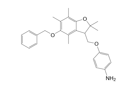 4-[(2,2,4,6,7-pentamethyl-5-phenylmethoxy-3H-1-benzofuran-3-yl)methoxy]aniline