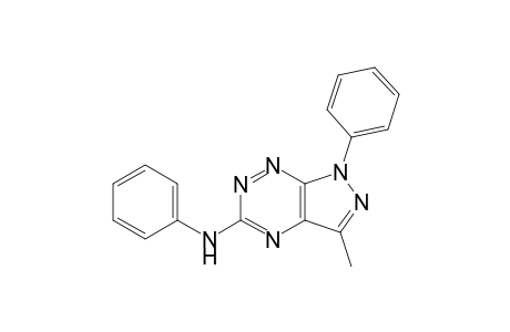 3-Methyl-1-phenyl-5-phenylamino-1H-pyrazolo[4,3-e][1,2,4]triazine