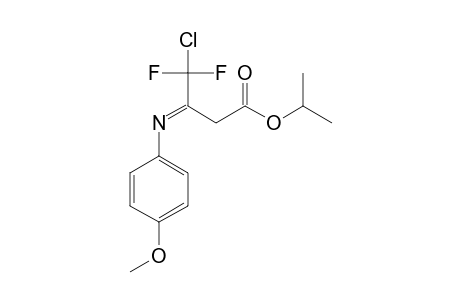ISOPROPYL-4-CHLORO-4,4-DIFLUORO-3-(4-METHOXYANILINO)-2-BUTENOATE;IMINO-TAUTOMER