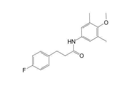 3-(4-Fluorophenyl)-N-(4-methoxy-3,5-dimethylphenyl)propanamide