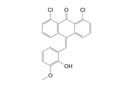 1,8-Dichloro-10-(2-hydroxy-3-methoxybenzylidene)-10H-anthracen-9-one