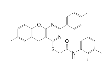 acetamide, N-(2,3-dimethylphenyl)-2-[[7-methyl-2-(4-methylphenyl)-5H-[1]benzopyrano[2,3-d]pyrimidin-4-yl]thio]-