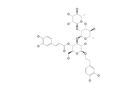 PHLINOSIDE-C;3,4-DIHYDROXY-BETA-PHENYLETHOXY-O-ALPHA-L-RHAMNOPYRANOSYL-(1->2)-ALPHA-L-RHAMNOPYRANOSYL-(1->3)-4-O-CAFFEOYL-BETA-D-GLUCOPYRANOSIDE