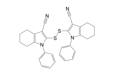 1,1'-Diphenyl-4,4',5,5',6,6',7,7'-octahydro-2,2'-disulfanediyl-di-1H-indole-3-carbonitrile