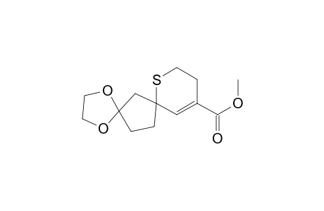 1,4-Dioxa-8-thiadispiro[4.1.5.2]tetradec-11-ene-11-carboxylic acid, methyl ester, (.+-.)-