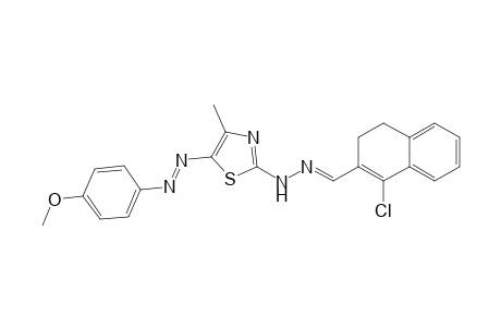 N-((4-Chloro-1,2-dihydronaphthalen-3-yl)-methylene)-N'-(5-(4-methoxyphenylazo)-4-methylthiazol-2-yl)hydrazine
