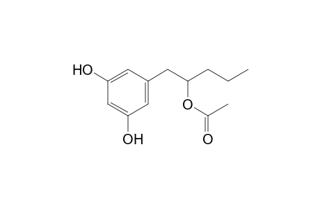 5-(2-hydroxypentyl)resorcinol, 2-acetate