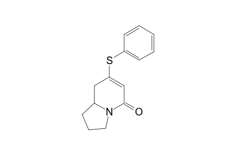 7-(Phenylthio)-1,2,3,5,8,8a-hexahydro-5-indolizinone