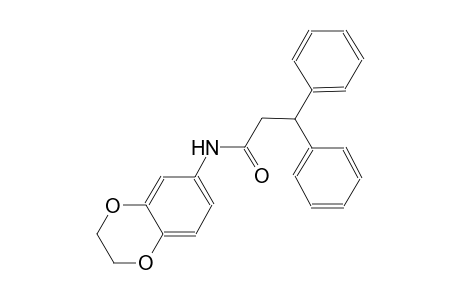 N-(2,3-dihydro-1,4-benzodioxin-6-yl)-3,3-diphenylpropanamide