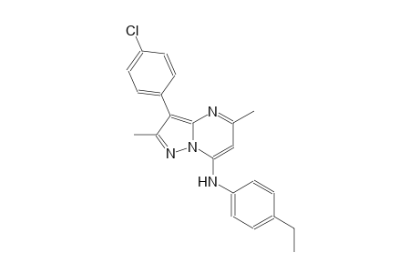 3-(4-chlorophenyl)-N-(4-ethylphenyl)-2,5-dimethylpyrazolo[1,5-a]pyrimidin-7-amine