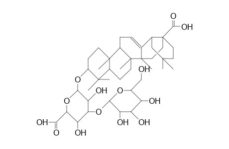 3.beta.-O-[.beta.-D-Galactopyranosyl-(1->3).beta.-D-glucopyranosyluronic-acid]-oleanolic-acid
