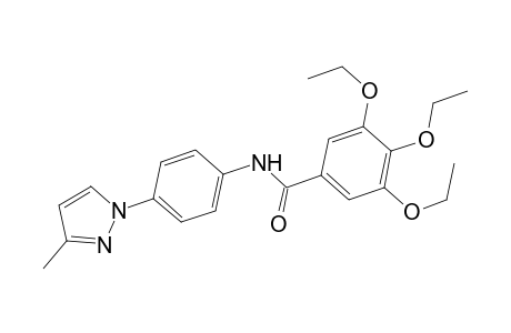 3,4,5-Triethoxy-N-[4-(3-methyl-1H-pyrazol-1-yl)phenyl]benzamide