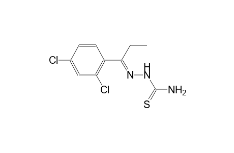 1-[(E)-1-(2,4-dichlorophenyl)propylideneamino]thiourea