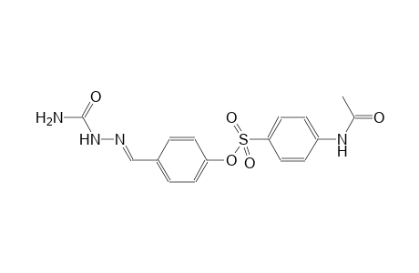 4-{(E)-[2-(aminocarbonyl)hydrazono]methyl}phenyl 4-(acetylamino)benzenesulfonate