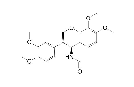 syn,trans-4-N-Formylamine-7,8,3',4'-tetramethoxyisoflavanone