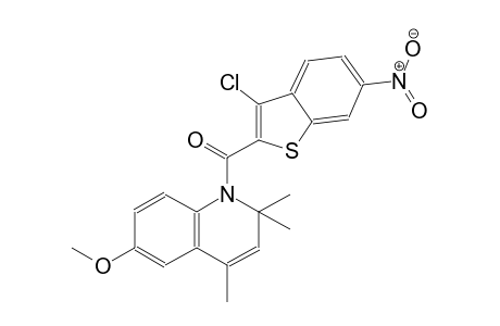 1-[(3-chloro-6-nitro-1-benzothien-2-yl)carbonyl]-6-methoxy-2,2,4-trimethyl-1,2-dihydroquinoline