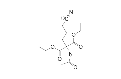 ETHYL-2-ACETYLAMINO-2-ETHOXYCARBONYL-5-[C13-CYANO]-PENTANOATE