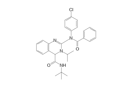 2-[Benzoyl-(4-chloro-phenyl)-amino]-3-isopropyl-3,4-dihydro-quinazoline-4-carboxylic acid tert-butylamide