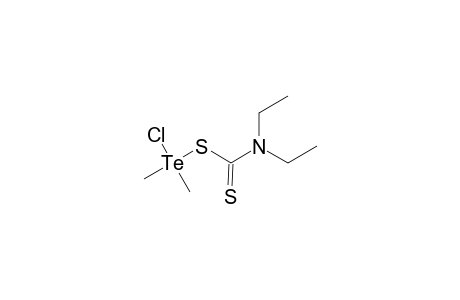 CHLORODIMETHYL-(N,N-DIETHYLDITHIOCARBAMATO)-TELLURIUM(IV)