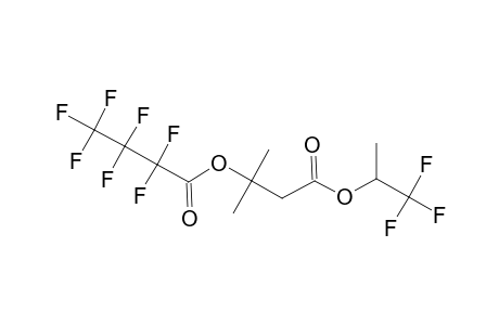 .beta.-Hydroxyisovaleric acid, o-heptafluorobutyryl-, 1,1,1-trifluoro-2-propyl ester