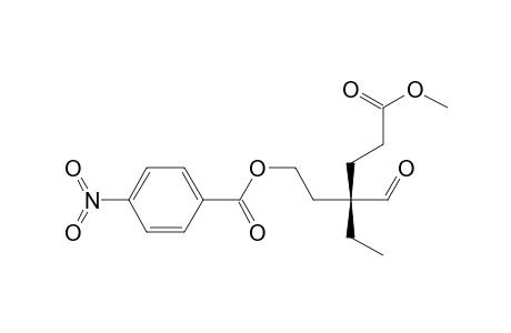 (S)-Methyl 4-ethyl-4-formyl-6-(4-nitrobenzoyloxy)hexanoate