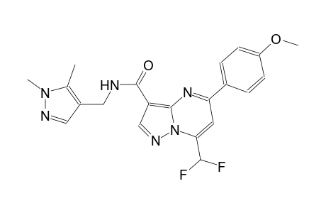 7-(difluoromethyl)-N-[(1,5-dimethyl-1H-pyrazol-4-yl)methyl]-5-(4-methoxyphenyl)pyrazolo[1,5-a]pyrimidine-3-carboxamide