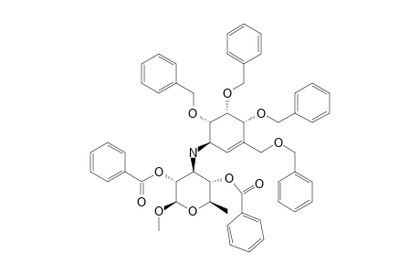 METHYL-2,4-DI-O-BENZOYL-3,6-DIDEOXY-3-[(1'R,4'R,5'S,6'S)-4',5',6'-TRIBENZYLOXY-3'-(BENZYLOXYMETHYL)-CYCLOHEX-2'-ENYL]-AMINO-BETA-D-GLUCOPYRANOSIDE