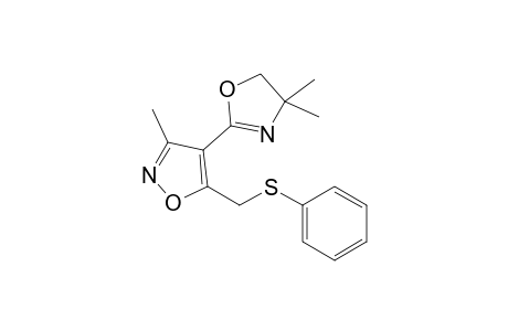 4-(4,4-Dimethyl-4,5-dihydro-2-oxazolinyl)-3-methyl-5-(phenylthiomethyl)isoxazole