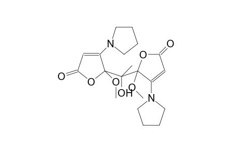 5,5'-(1-Hydroxyethane-1,1-diyl)-bis(5-methoxy-4-<pyrrolidin-1-yl>-furan-2<5H>-one)
