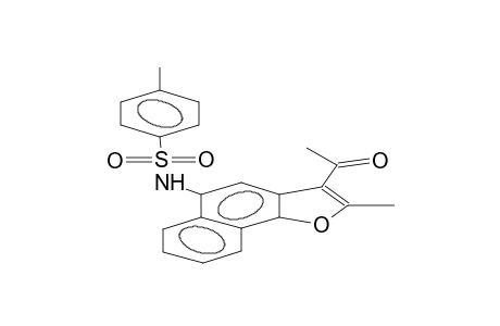 2-methyl-3-acetyl-5-(4-methylphenylsulphonamido)furano[2,3-a]naphthalene