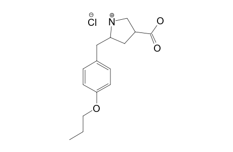 1H-5-(4-N-PROPOXYBENZYL)-PYRROLIDINE-3-CARBOXYLIC-ACID-HYDROCHLORIDE