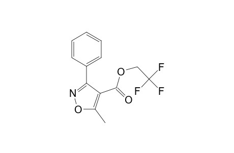 4-Isoxazolecarboxylic acid, 5-methyl-3-phenyl-, 2,2,2-trifluoroethyl ester