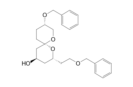 (2R,4R,6S,9S)-9-Benzyloxy-2-(2-(benzyloxy)ethyl)-1,7-dioxaspiro[5.5]undecan-4-ol