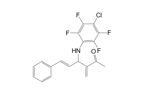 3-(4-Chloro-2,3,5,6-tetrafluorophenylamino)-3-methylene-6-(trans-phenylhex-5-en-2-one