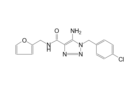 1H-1,2,3-triazole-4-carboxamide, 5-amino-1-[(4-chlorophenyl)methyl]-N-(2-furanylmethyl)-