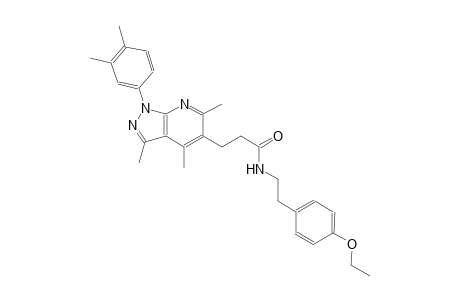 1H-pyrazolo[3,4-b]pyridine-5-propanamide, 1-(3,4-dimethylphenyl)-N-[2-(4-ethoxyphenyl)ethyl]-3,4,6-trimethyl-