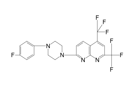 2,4-BIS(TRIFLUOROMETHYL)-7-[4-(p-FLUOROPHENYL)-1-PIPERAZINYL]-1,8-NAPHTHYRIDINE