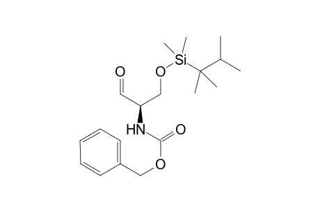 (R)-2-[(Benzyloxycarbonyl)amino]-3-[(dimethyl)(1,1,2-trimethylpropyl)silyloxy]propanal