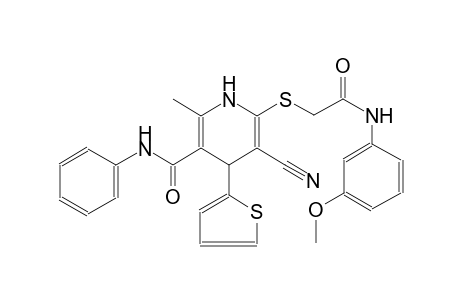 3-pyridinecarboxamide, 5-cyano-1,4-dihydro-6-[[2-[(3-methoxyphenyl)amino]-2-oxoethyl]thio]-2-methyl-N-phenyl-4-(2-thienyl)-